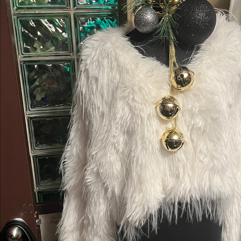 White Faux Fur Jacket
